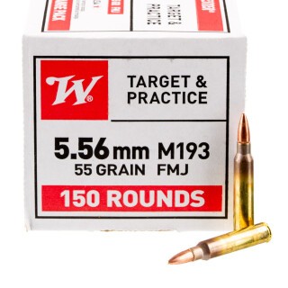 Winchester USA 5.56 NATO Ammunition 600 Rounds FMJ 55 Grains