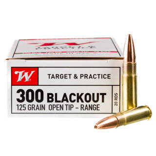 Winchester .300 AAC Blackout Ammunition 200 Rounds FMJ 125 Grain