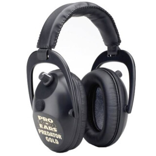 Pro Ears Predator Gold Shooting Ear Muffs 9.3 Ounces Black GS-P300-B