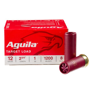 Aguila Target Load 12 Gauge Shotshell 25 Rounds 2 3/4" 1 oz #8