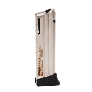 Walther PPK/S Magazine .22 LR 10 Rounds Steel Nickel Plated 503-600