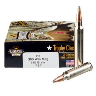Armscor USA .300 Win Mag Ammunition 200 Rounds PSP 150 Grains
