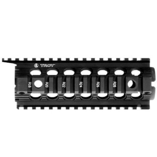 Troy Industries AR-15 Enhanced Carbine Length Two-Piece Drop-In Rail System Aluminum Black SRAI-DID-D7BT-00