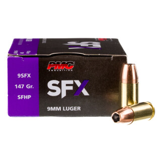 9mm - 147 Grain JHP - PMC SFX - 50 Rounds