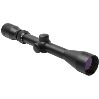 NcSTAR Sniper Full Size 3-9x40mm Riflescope P4 Reticle 1" Tube 0.25" Fixed Parallax Black Powder Coated Finish