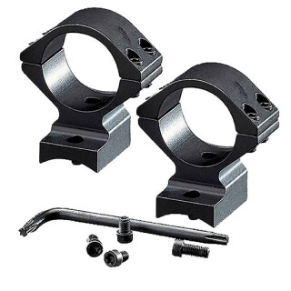 Browning A-Bolt III 2 Piece Scope Mount with Integral Base and Rings 1" Tube Diameter Medium Height Matte Black Finish 12312