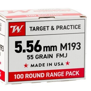 Winchester USA 5.56 NATO Ammunition 1000 Rounds FMJ M193 55 Grains