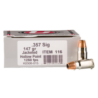 Underwood Ammo .357 Sig Ammunition 20 Rounds XTP JHP 147 Grain
