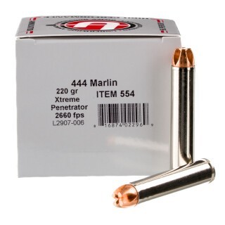 Underwood .444 Marlin Ammunition 20 Rounds Xtreme Penetrator 220 Grains