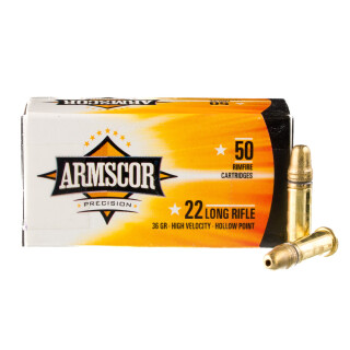 Armscor Precision .22 Long Rifle Ammunition 50 Rounds HP 36 Grain High Velocity