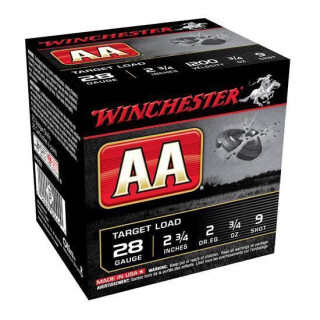 Winchester AA Target 28 ga 2-3/4" #9 Shot 3/4 oz 25 Rnd Box