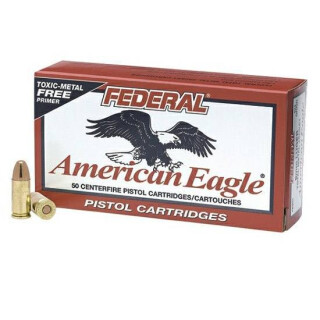 Federal 9mm Luger 147gr FMJ 1000 fps Brass 50 Round