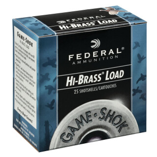 Federal Game Shok Upland Hi-Brass 20 Gauge Ammunition 25 Rounds 2-3/4" #5 Lead 1oz