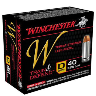 Winchester W Defend .40 S&W 180 Grain JHP 20 Round Box