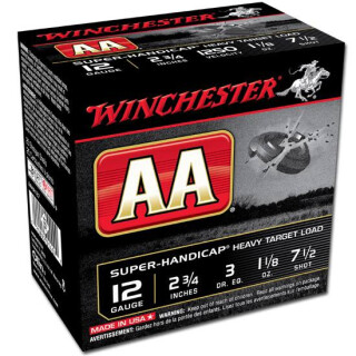 Winchester AA Super Handicap 12 Gauge Ammunition 25 Rounds 2.75" #7.5 Lead