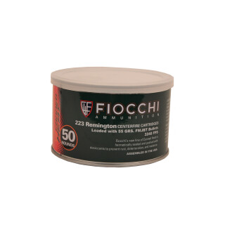 Fiocchi Canned Heat .223 Remington Ammunition 50 Rounds FMJBT 55 Grain