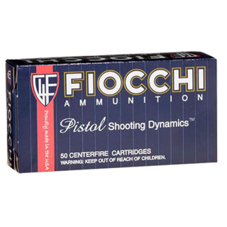 Fiocchi Shooting Dynamics .32 ACP Ammunition 50 Rounds 60 Grain Semi-Jacketed Hollow Point 1100fps
