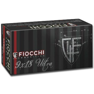 Fiocchi 9x18 Ultra Police Ammunition 50 Rounds FMJ 100 Grain