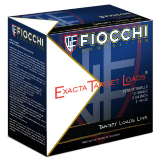 Fiocchi Exacta Steel Target 12 Gauge Ammunition 25 Rounds 2-3/4" #7 Steel 1-1/8oz
