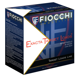 Fiocchi Exacta Clay Target VIP 20 Gauge Ammunition 25 Rounds 2-3/4" #7.5 Lead 7/8oz