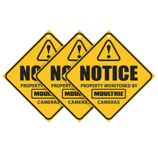 Moultrie Feeders Camera Surveillance Signs (3-pack)