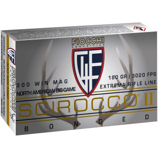 Fiocchi Extrema .300 Win Mag Ammunition 20 Rounds Scirocco II 180 Grain