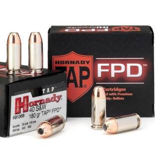 Ammo .40 S&W Hornady TAP Personal Defense 155 Grain XTP JHP 1,180 fps 20 Rounds 91328
