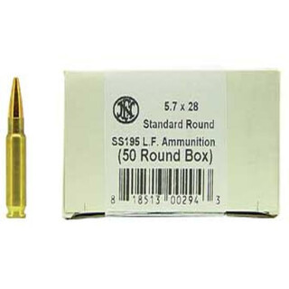FNH USA SS195LF 5.7x28mm 27 Grain JHP 50 Round Box