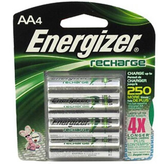 Energizer NiMH Rechargeable Battery AA 4 Pack