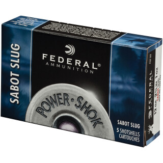 Federal Power-Shok 12 Ga 2.75" 1 oz Sabot HP Slug 5 Rounds