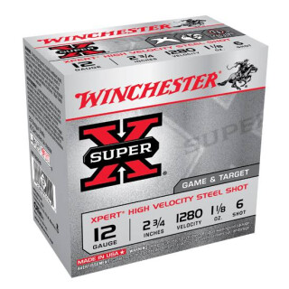 Winchester X-pert 12 Ga 2.75" #6 Steel 1.125 oz 25 Rounds