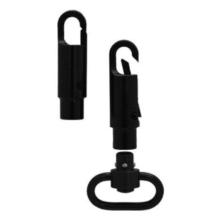 GrovTec Snap Hook Heavy Duty Push Button Swivel Adaptor Metal Black Finish GTSW269