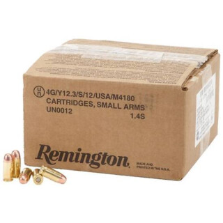 Remington UMC .45 ACP 230 Grain FMJ Bullet 835 fps 500 Round Case L45AP4B