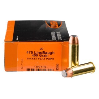 HSM .475 Linebaugh Ammunition 20 Rounds Bonded JFP 400 Grains