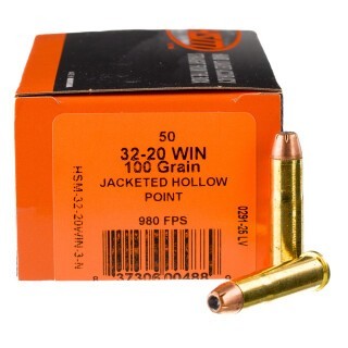 HSM .32-20 Winchester Ammunition 50 Rounds JHP 100 Grains