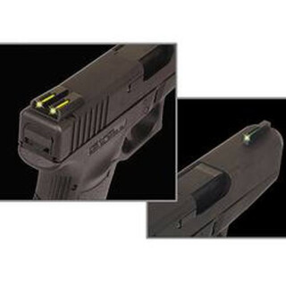 TRUGLO TFO Fiber Optic Night Sights For Glock 42 43 Green Yellow TG131GT1B