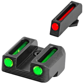 TruGlo Brite-Site 3 Dot Fiber Optic Sight Set CNC Machined Steel Housing For Glock G42/G43 Models Matte Black Finish