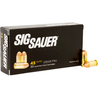 SIG Sauer Elite Performance .45 ACP Ammunition 50 Rounds FMJ 230 Grain