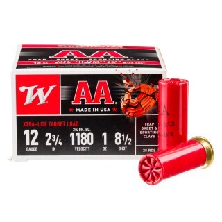 Winchester AA Xtra-Lite 12 Gauge Shotshell 250 Rounds 2-3/4" #8-1/2 Shot 1 Ounce