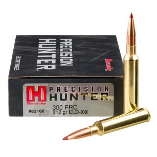 Hornady Precision Hunter .300 PRC Ammunition 20 Rounds ELD-X 212 Grain