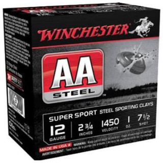 Winchester USA AA 12 Gauge Ammunition 25 Rounds 2-3/4" #7.5 Steel 1 oz