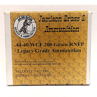 Jamison Legacy .44-40 Win 200 Grain RNFP 20 Round Box