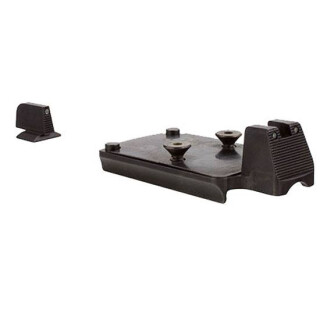 Trijicon 1911 RMR Mount With Integrated Night Sight Set Green Tritium Lamps Black Front/Rear Lower 1/3 Co-Witness Gunsmith Required Matte Black