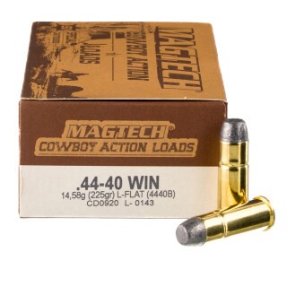 Magtech Cowboy Action .44-40 Winchester Ammunition 1000 Rounds LFN 225 Grain