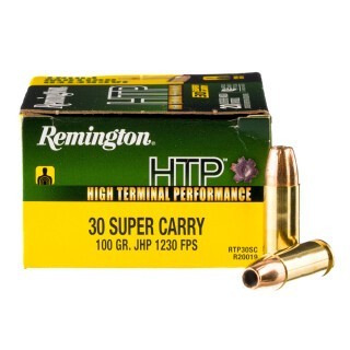 Remington HTP .30 Super Carry Ammunition 20 Rounds JHP 100 Grains