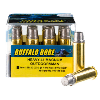 Buffalo Bore Heavy .41 Rem Mag Ammunition 20 Rounds Hard Cast SWC 230 Grain