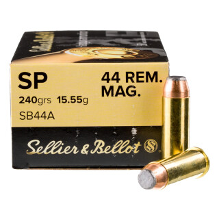 Sellier & Bellot .44 Magnum Ammunition 600 Rounds SP 240 Grain