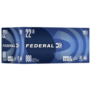 Federal Champion .22 Long Rifle Ammunition 3200 Rounds LRN 40 Grain