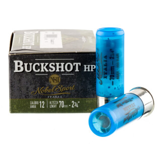 NobelSport LE 12 Gauge Shotshell 10 Rounds 2 3/4" Lead 00 Buck