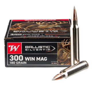 Winchester Ballistic Silvertip .300 Win Mag Ammunition 200 Rounds Polymer Tip 180 Grain